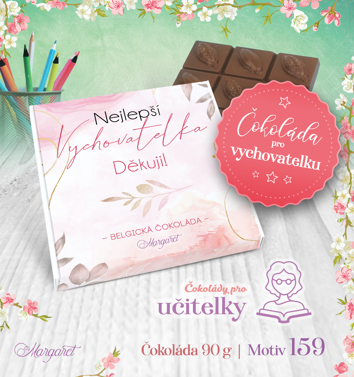 Belgická čokoláda 90 g | Motiv 159